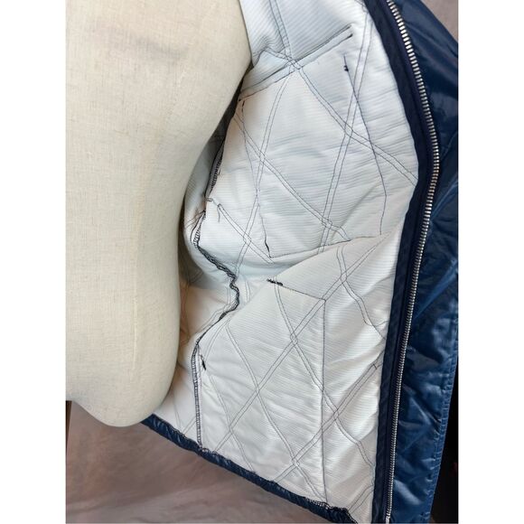 Vintage 70s 80s Goodyear Racing Quilted Workwear Jacket Medium Large NASCAR - Picture 7 of 10